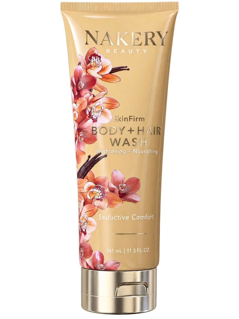 Nakery Beauty SkinFirm Body + Hair Wash — Seductive Comfort, 11.5 fl oz